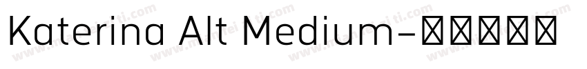 Katerina Alt Medium字体转换